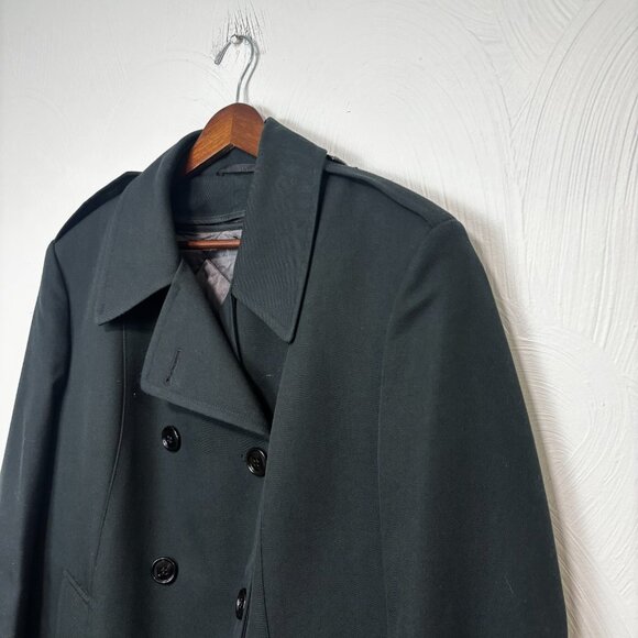 Vintage 1992 Freed & Freed Wool Trench Coat Womens All Weather Military Belted - Picture 2 of 8